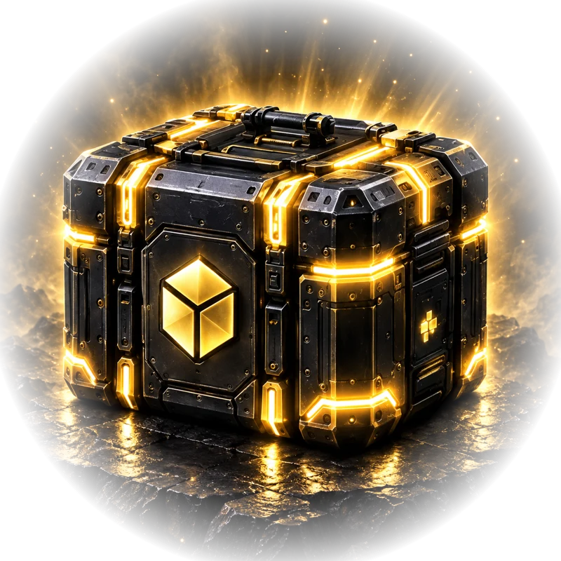 Бокс GOLD — золотой неоновый контейнер